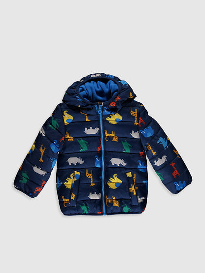 Baby Boy Hooded Zipper Coat