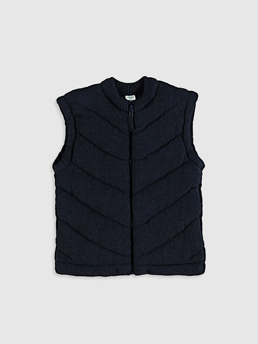 High Collar Baby Boy Vest