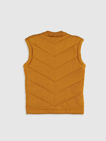 High Collar Baby Boy Vest