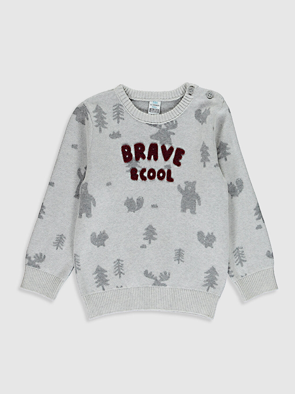 Baby Boy Printed Knitwear Sweater