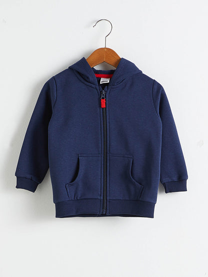 Baby Boy Hooded Zipper Sweatshirt