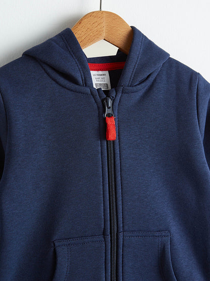 Baby Boy Hooded Zipper Sweatshirt