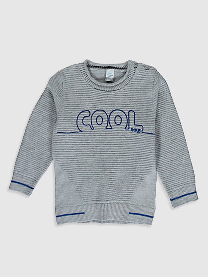 Baby Boy Printed Knitwear Sweater