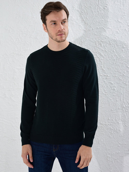 Crew Neck Basic Knitwear Sweater