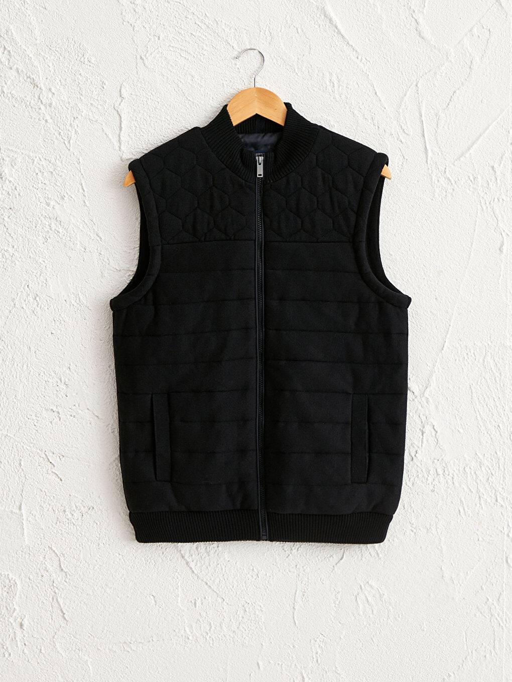 Self Patterned Fine Knitwear Vest