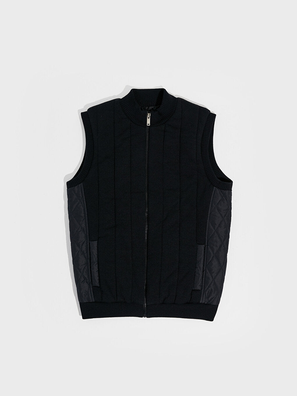 Standard Mold Stand Collar Men's Vest