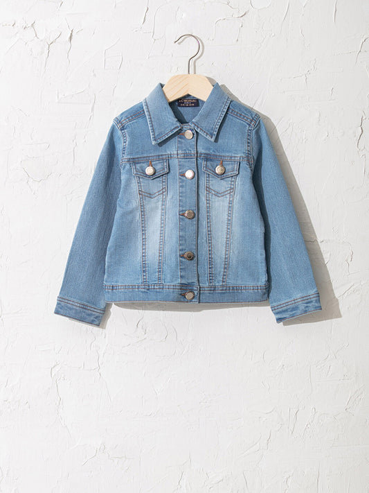 Long Sleeve Girl's Jean Jacket