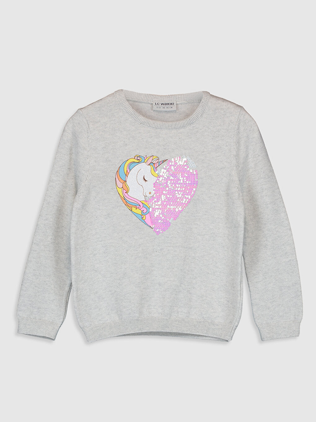 Girl's Printed Fine Knitwear Sweater