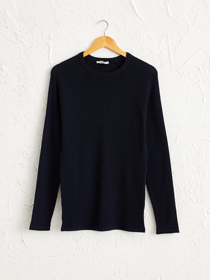 Crew Neck Fine Knitwear Sweater