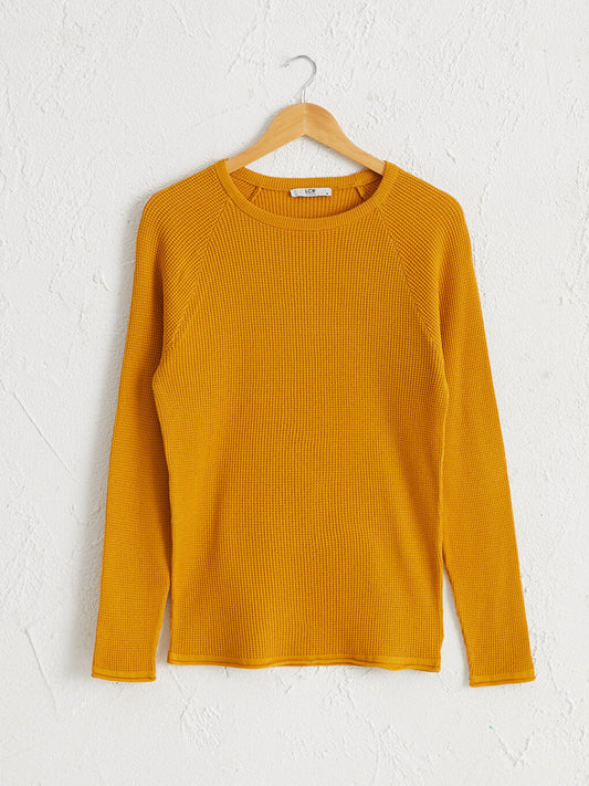 Crew Neck Fine Knitwear Sweater