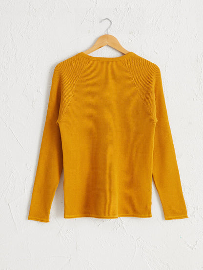 Crew Neck Fine Knitwear Sweater