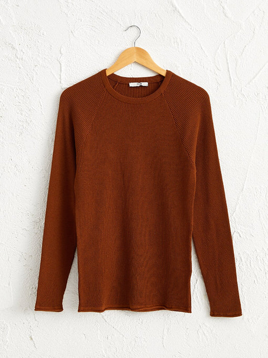 Crew Neck Fine Knitwear Sweater