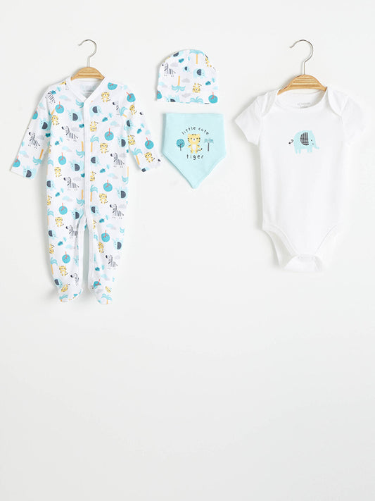 Printed Baby Boy Hospital Discharge Set