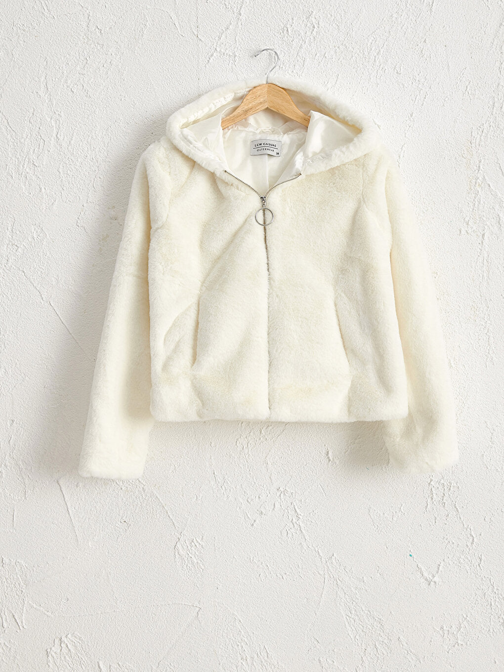 Hooded Plush Women's Coat