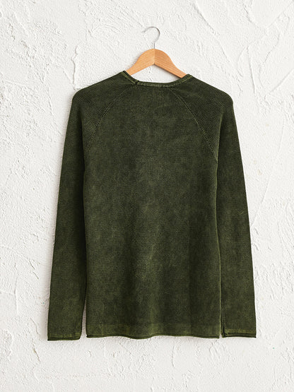 Crew Neck Fine Knitwear Sweater