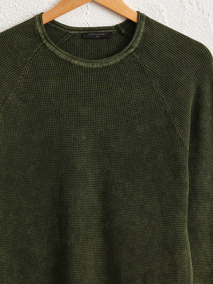 Crew Neck Fine Knitwear Sweater