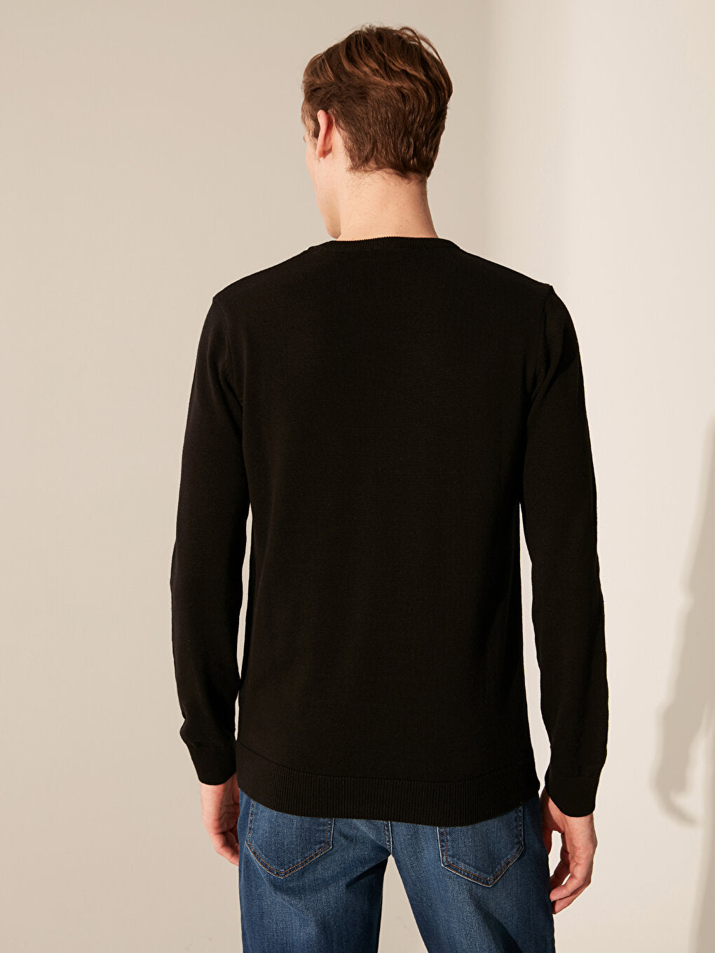 Crew Neck Basic Knitwear Sweater