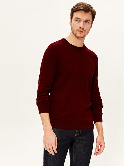 Crew Neck Basic Knitwear Sweater