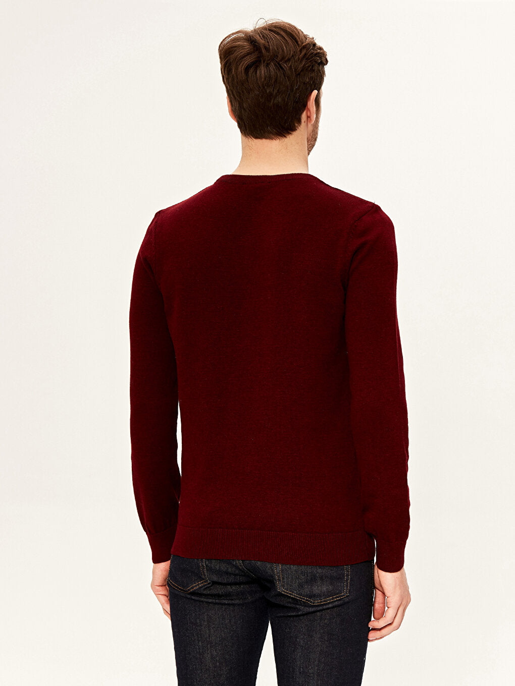 Crew Neck Basic Knitwear Sweater