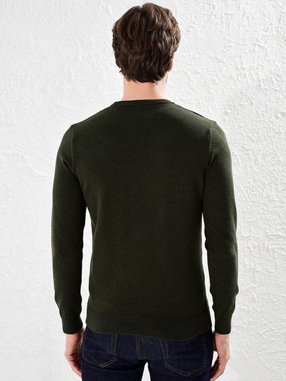 Crew Neck Basic Knitwear Sweater