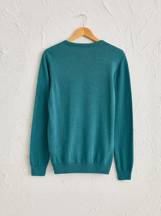 Crew Neck Basic Knitwear Sweater