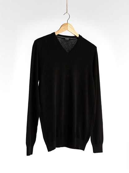 V-Neck Basic Knitwear Sweater