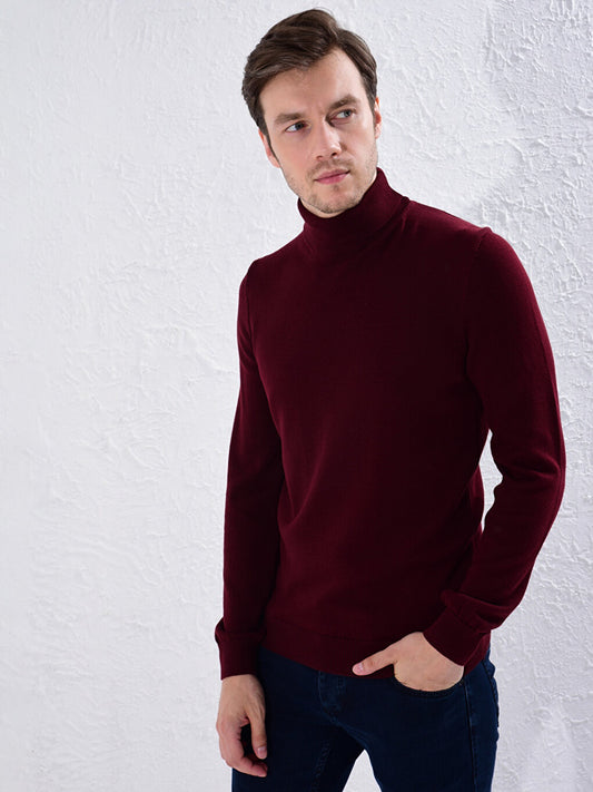 Turtleneck Basic Fine Knitwear Sweater