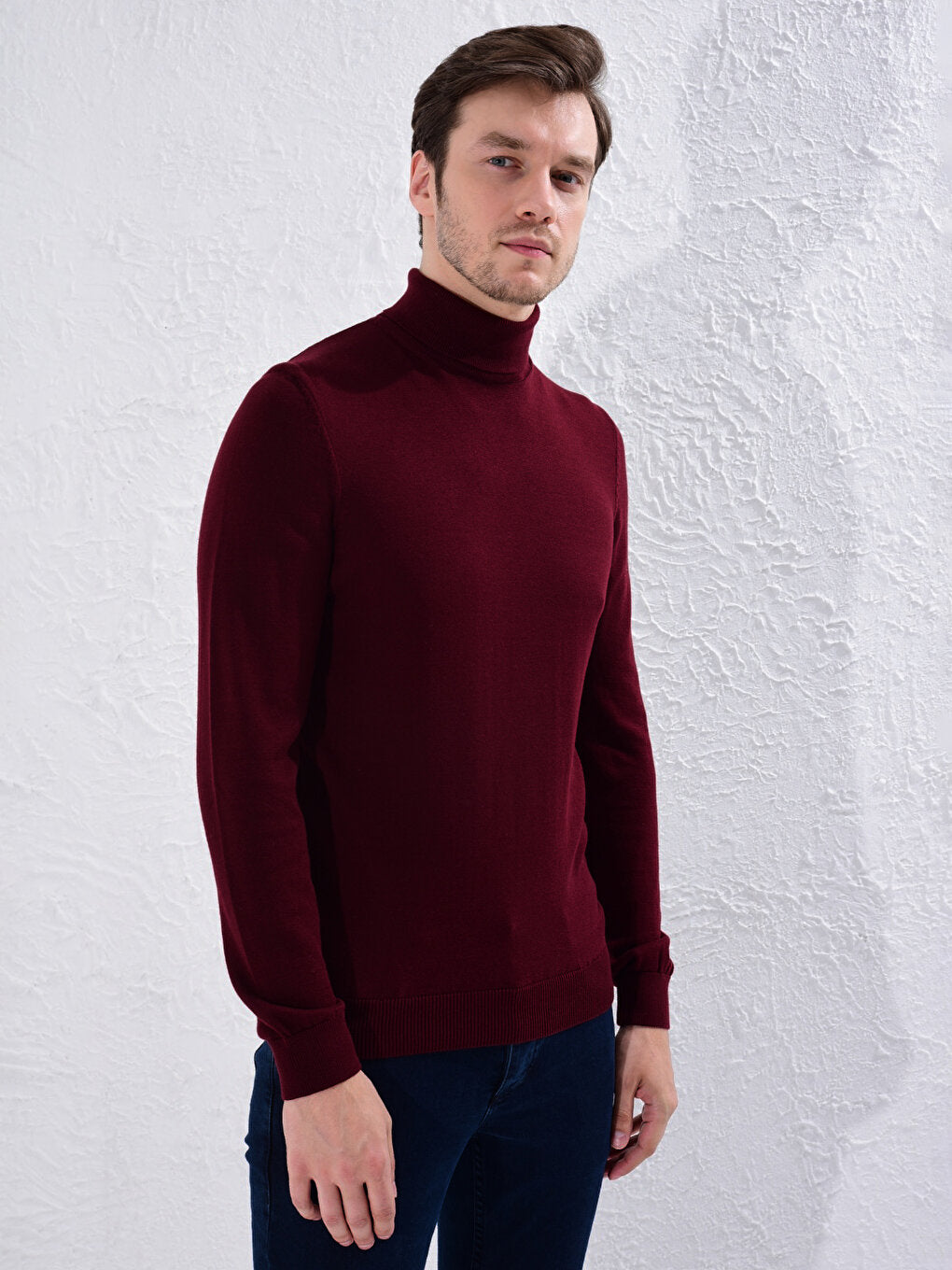 Turtleneck Basic Fine Knitwear Sweater