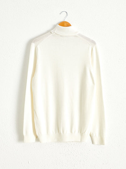 Turtleneck Basic Fine Knitwear Sweater