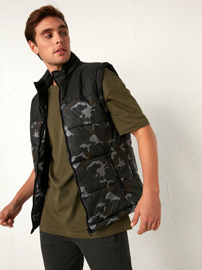 Stand-up Collar Men's Puffer Vest