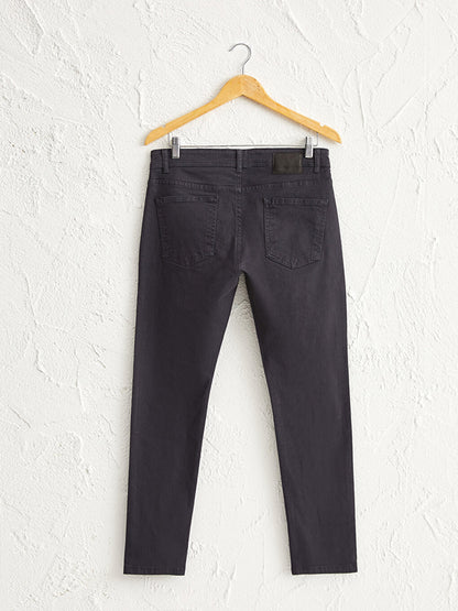 Slim Fit Gabardine Chino Trousers