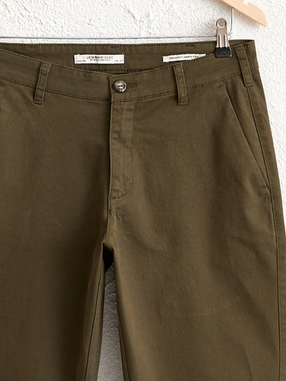 Normal Fit Gabardine Chino Trousers