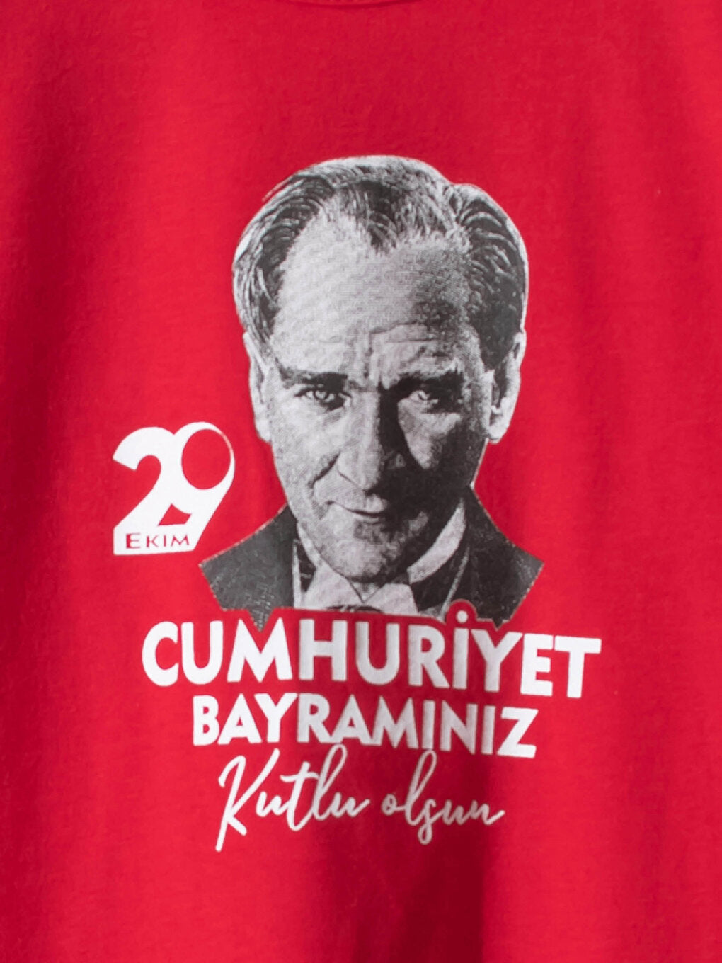 Girl's Ataturk Printed Cotton T-Shirt