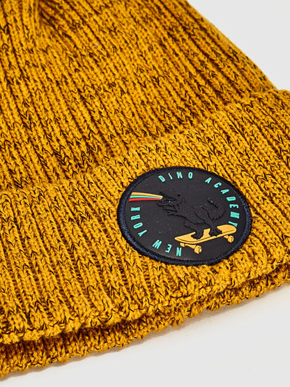 Boy's Dinosaur Printed Knitwear Beanie