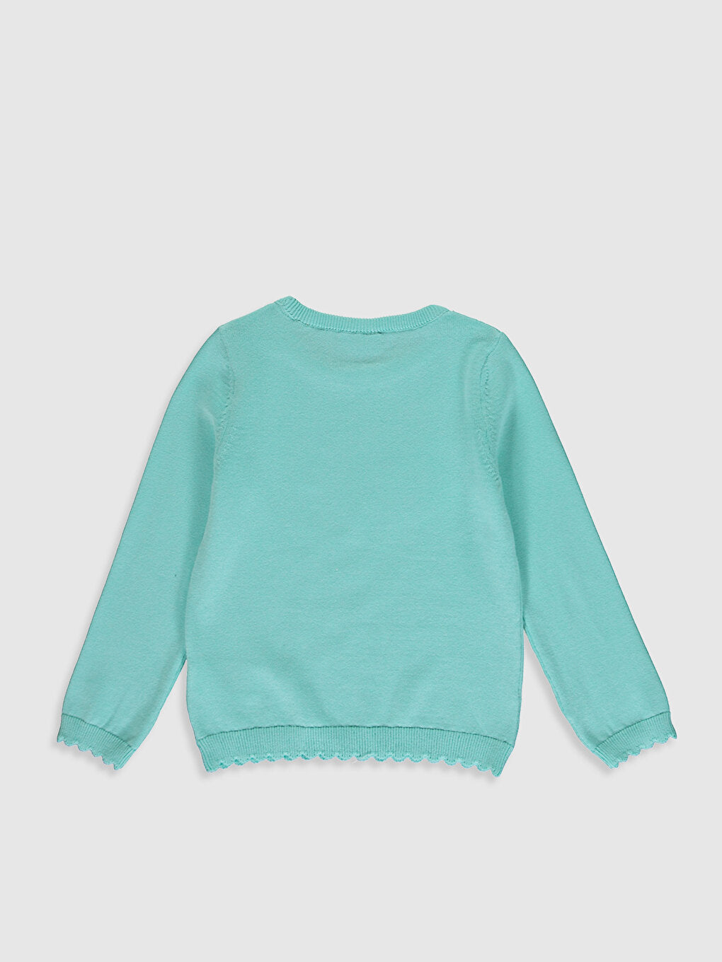 Girl's Patterned Fine Knitwear Sweater