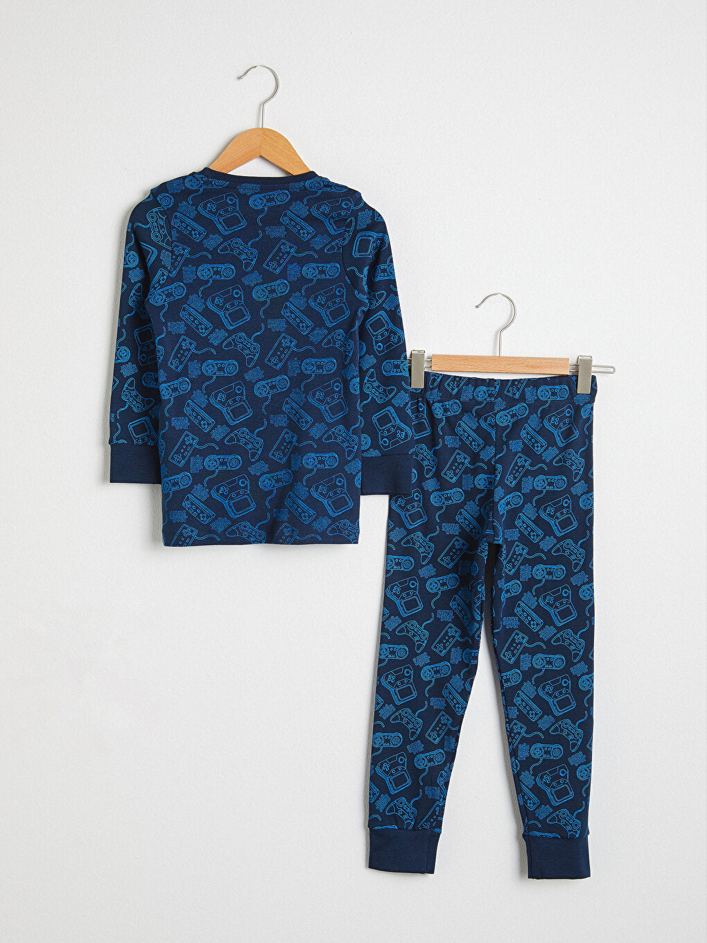 Boy's Printed Cotton Pajama Set