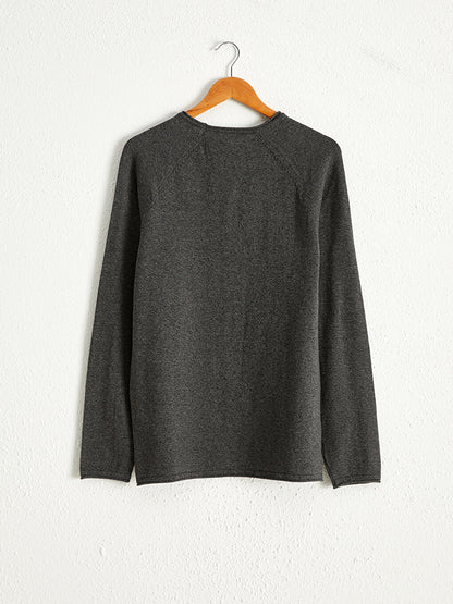 Crew Neck Basic Knitwear Sweater