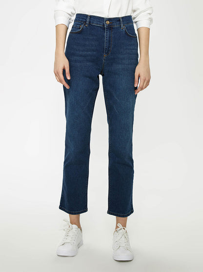 Skinny Fit Women's Rodeo Jean Trousers with Pocket Detail