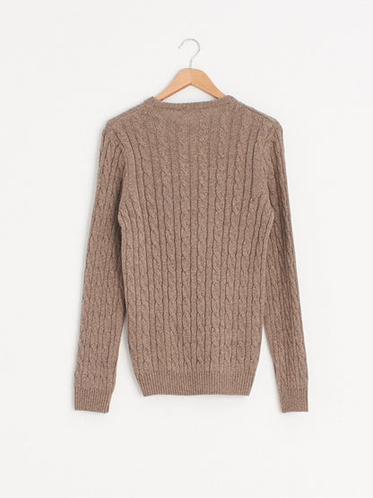 Crew Neck Fine Knitwear Sweater