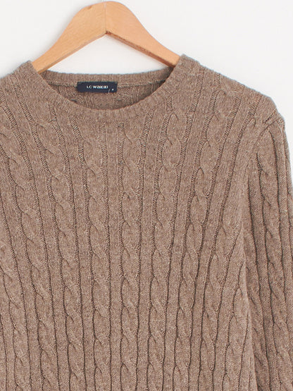 Crew Neck Fine Knitwear Sweater