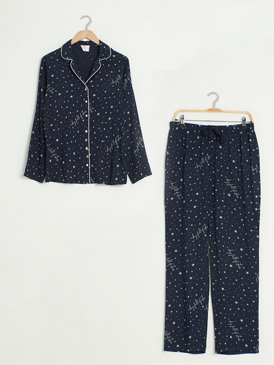 Printed Viscose Pajama Set