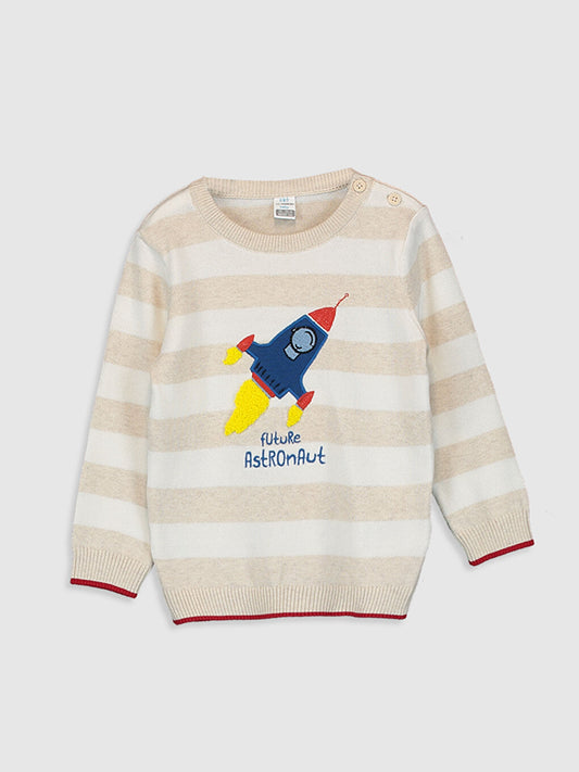 Baby Boy Printed Knitwear Sweater