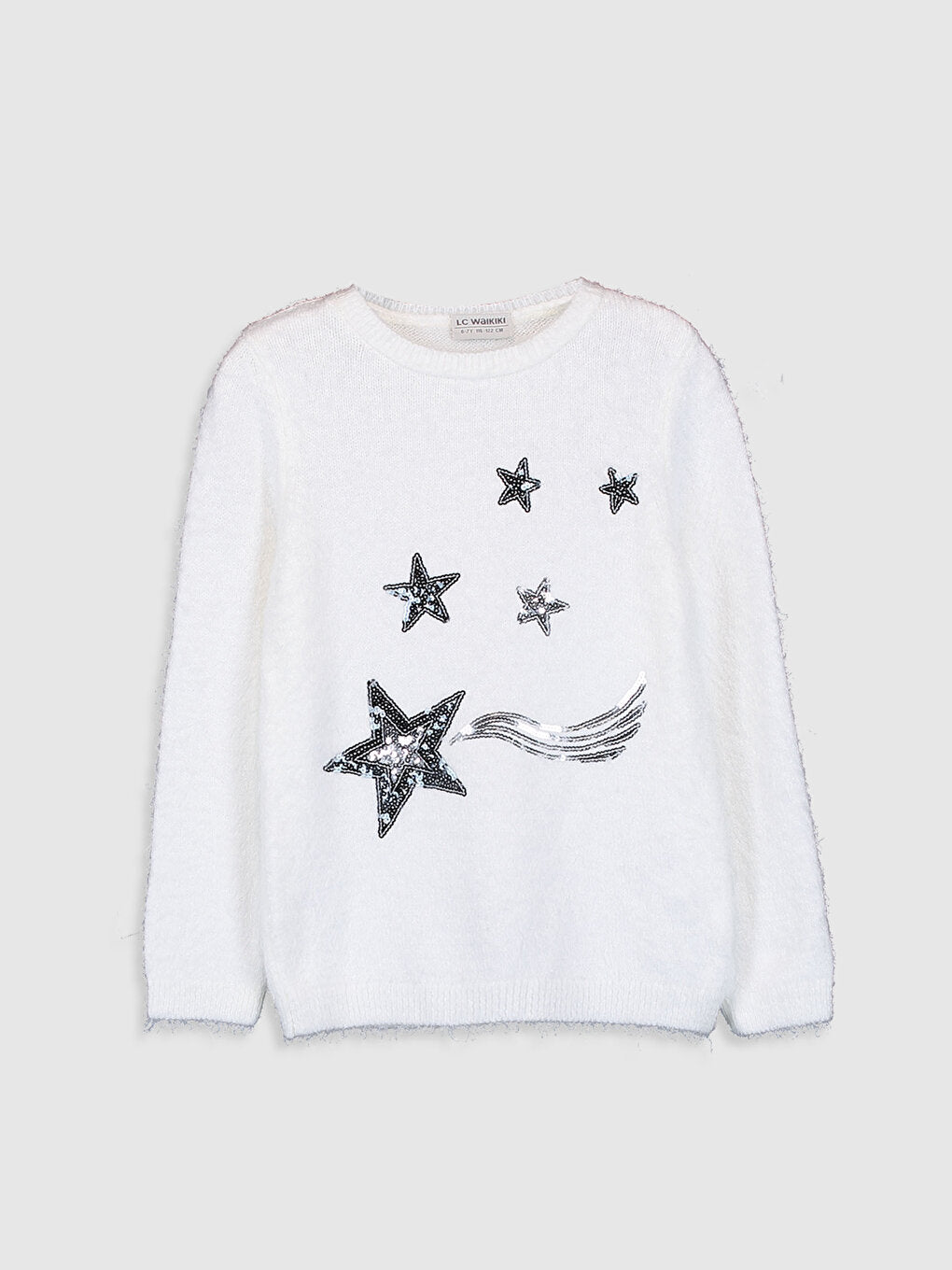 Girl's Sequin Embroidered Knitwear Sweater