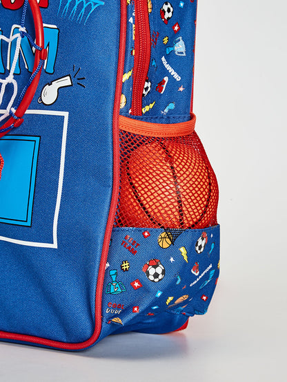 Boy's Backpack with Basketball Hoop