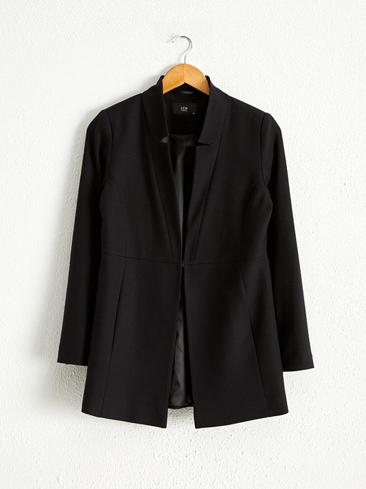 Textured Fabric Blazer Jacket