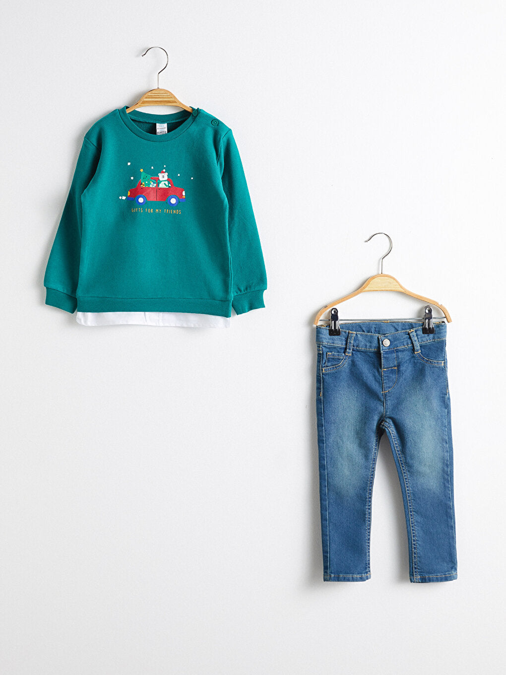 Baby Boy Printed Sweatshirt and Trousers