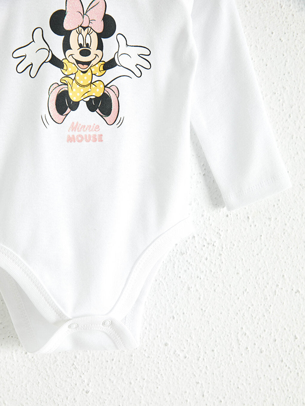 Baby Girl Minnie Mouse Printed Snap Body