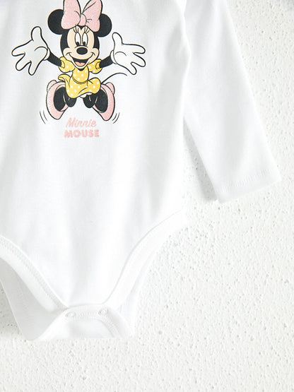 Baby Girl Minnie Mouse Printed Snap Body