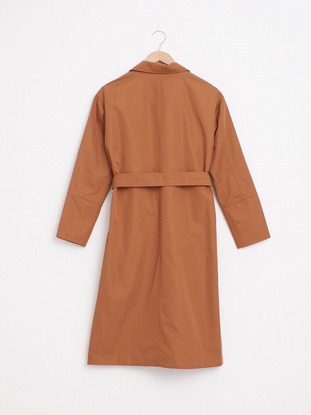 Oversize Women's Trench Coat with Tie Waist Detail