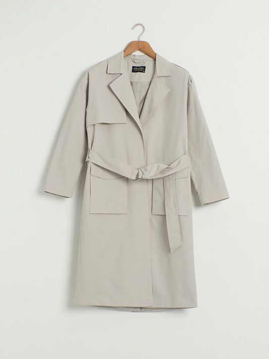 Belted Oversize Women's Trench Coat